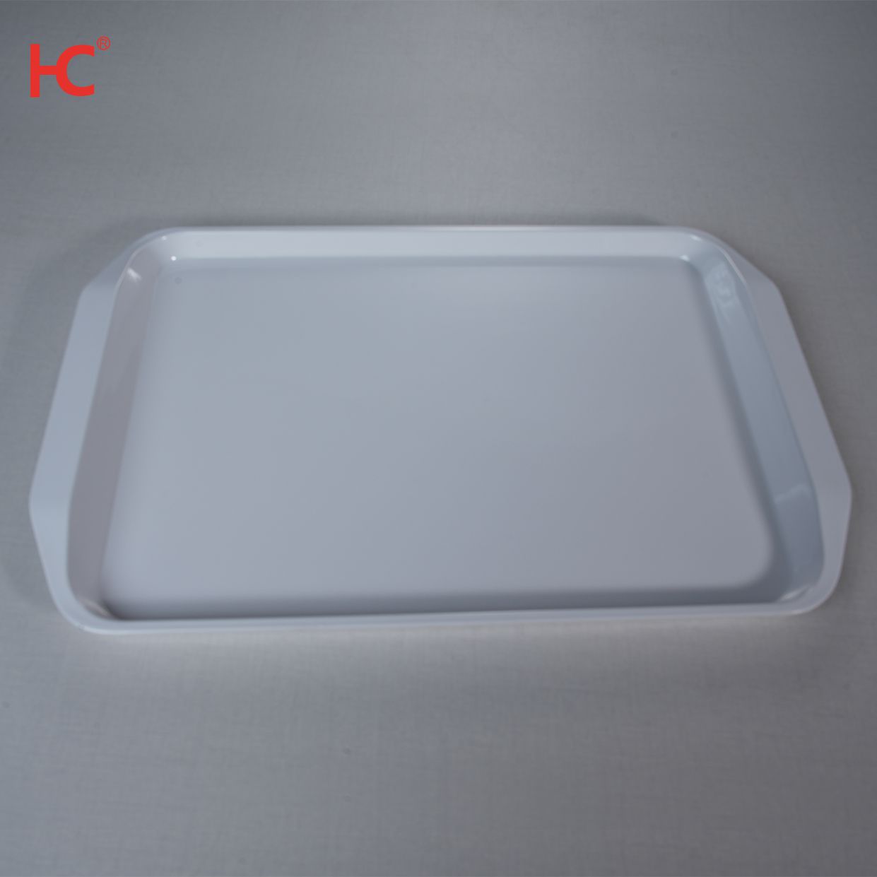 Hucheng Factory 20-806 High Quality White Melamine Rectangle Sustainable Serving Tray