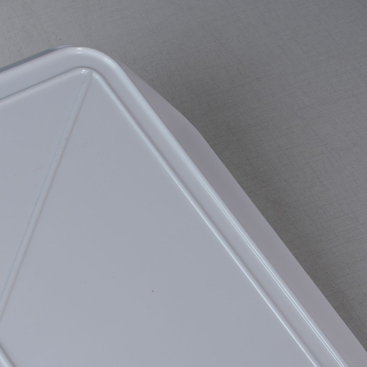 Hucheng Factory 20-806 High Quality White Melamine Rectangle Sustainable Serving Tray