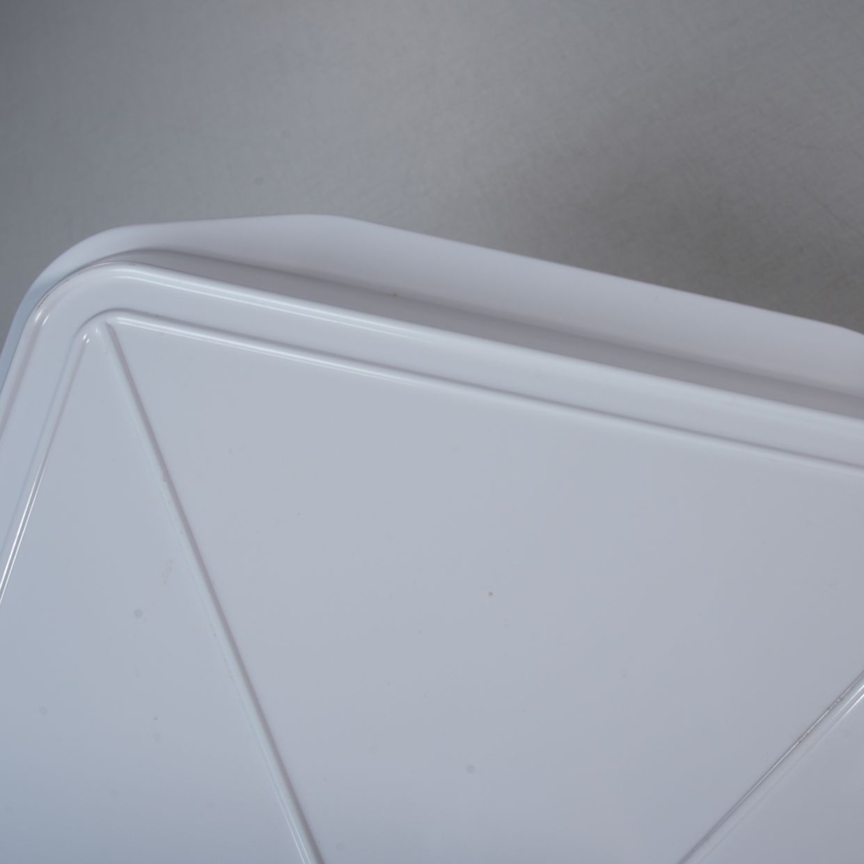 Hucheng Factory 20-806 High Quality White Melamine Rectangle Sustainable Serving Tray