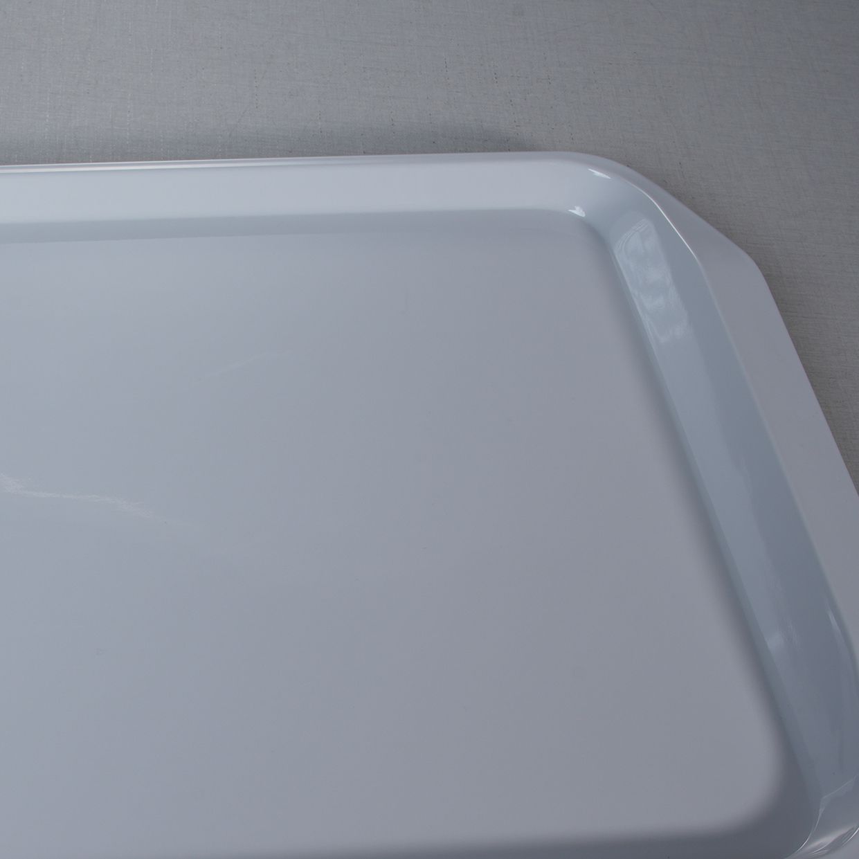 Hucheng Factory 20-806 High Quality White Melamine Rectangle Sustainable Serving Tray