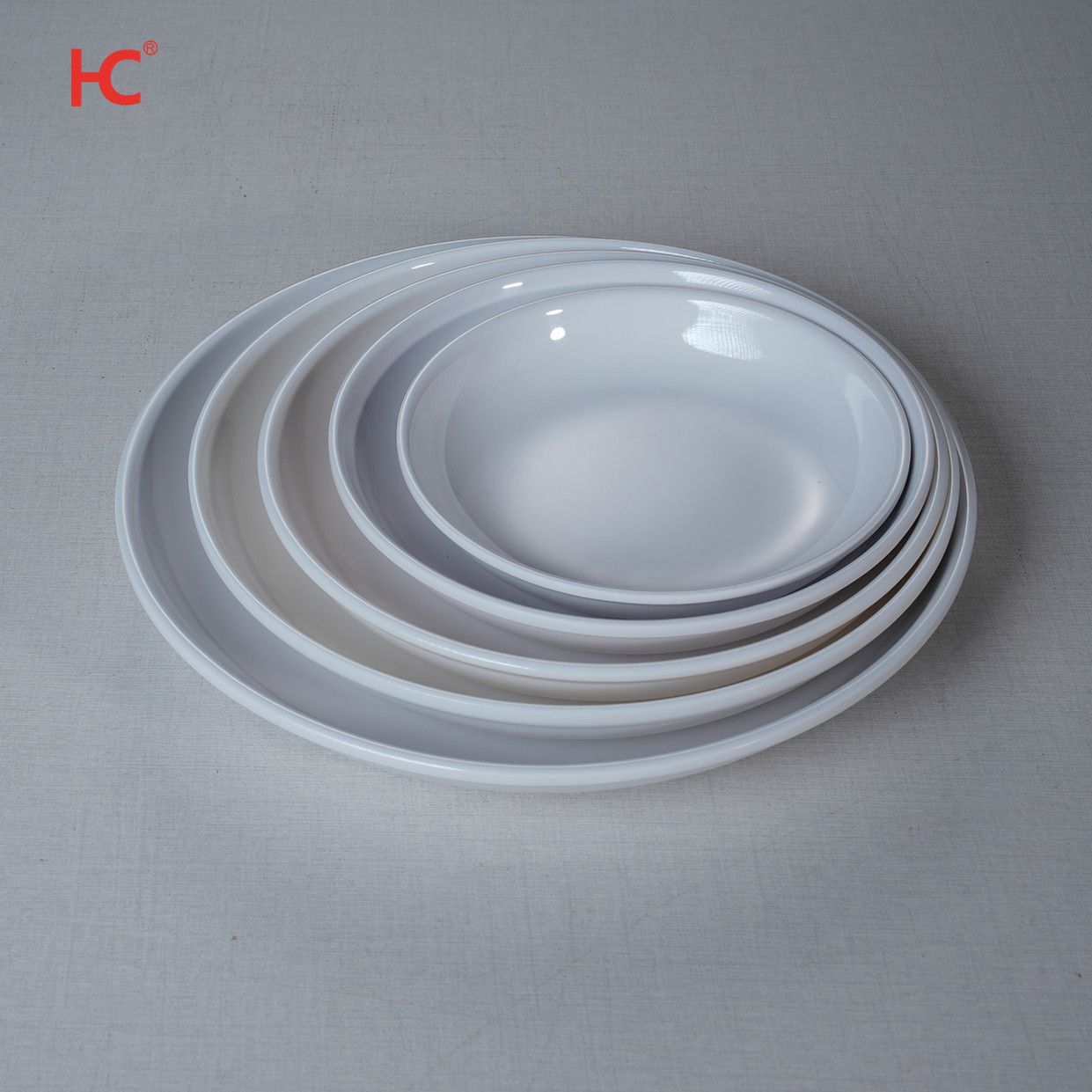 Melamine Dinnerware plate High Quality melamine serving plates 14&quot;Retro elegant round Sustainable plate-Stocked Wholesale