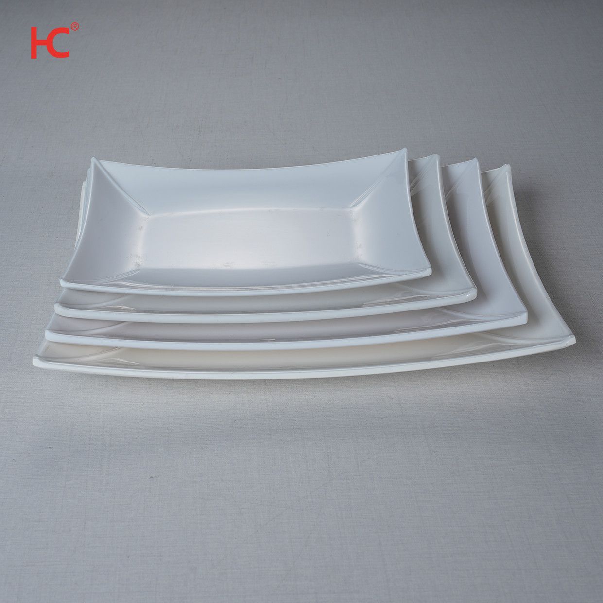 8110 Customizable 10 Inch Melamine Oval Tray Dish Super Sustainable Fast Food Restaurant Plastic Plates