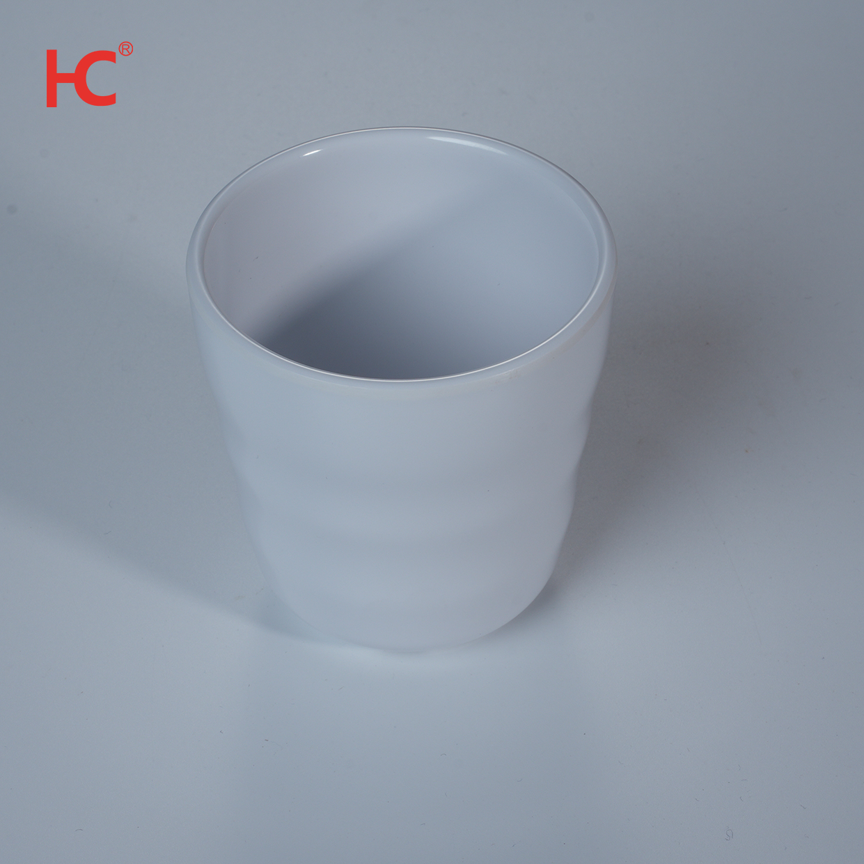 Factory wholesale white durable round threaded cup eco-friendly bar melamine tableware set party plastic dinnerware for drinking