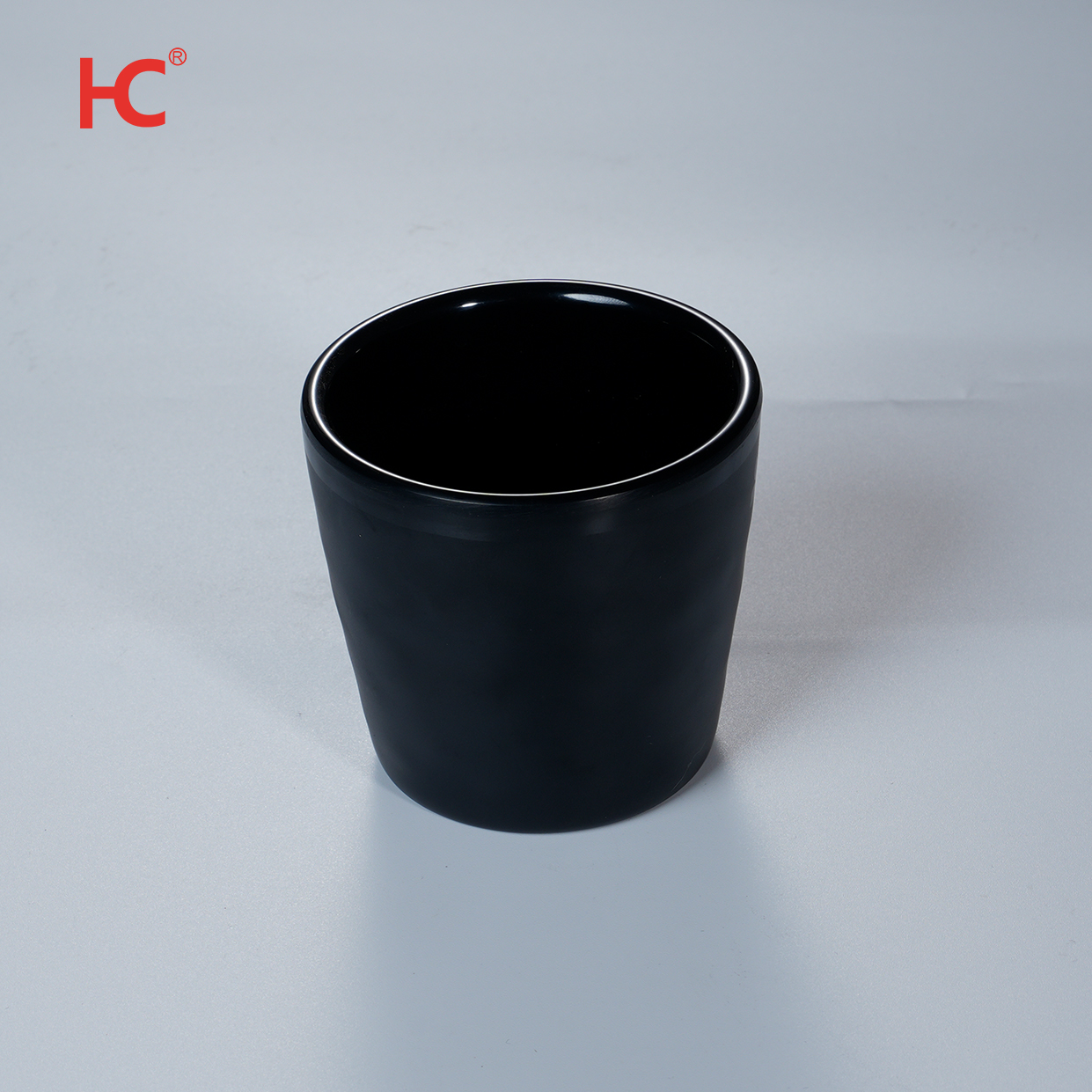 Hot-rated Factory High Quality 220ML Melamine Dinnerware Japanese 100% melamine black color round cupStocked Wholesale