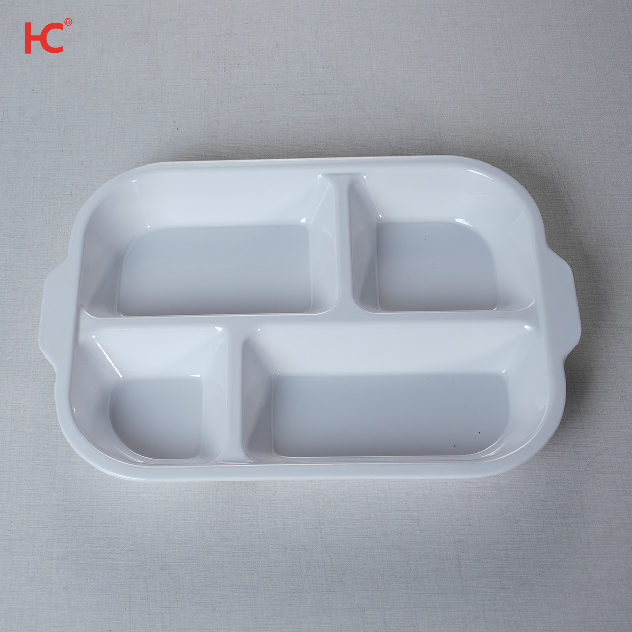 Customizable 12-Inch Celadon Melamine Tray Dish Sustainable Super Cookware Plastic Plates Modern Design Fast Food Stocked