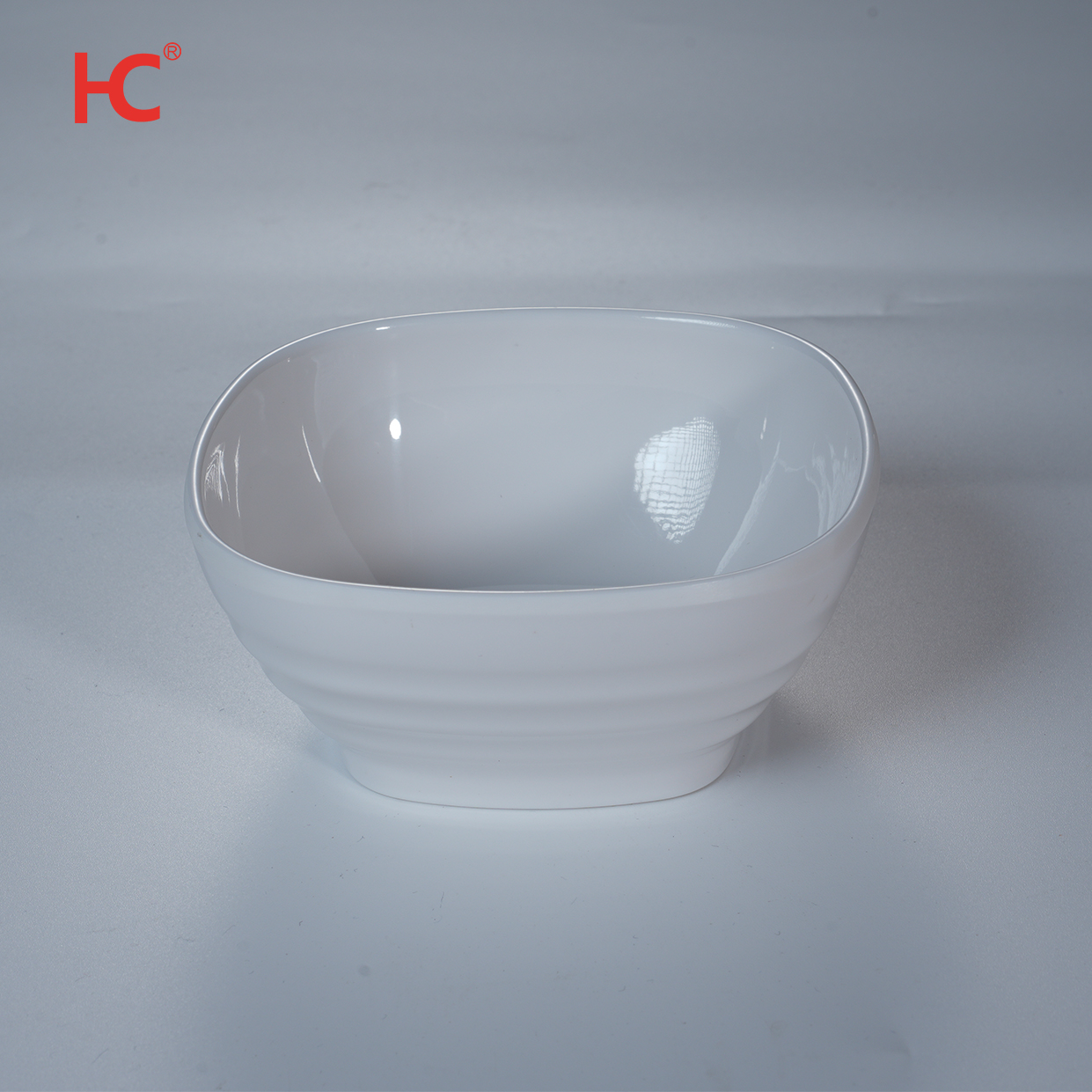 Factory wholesale white square 4.4'' bowl food grade melamine tableware set restaurant unbreakable dinnerware for rice noodle