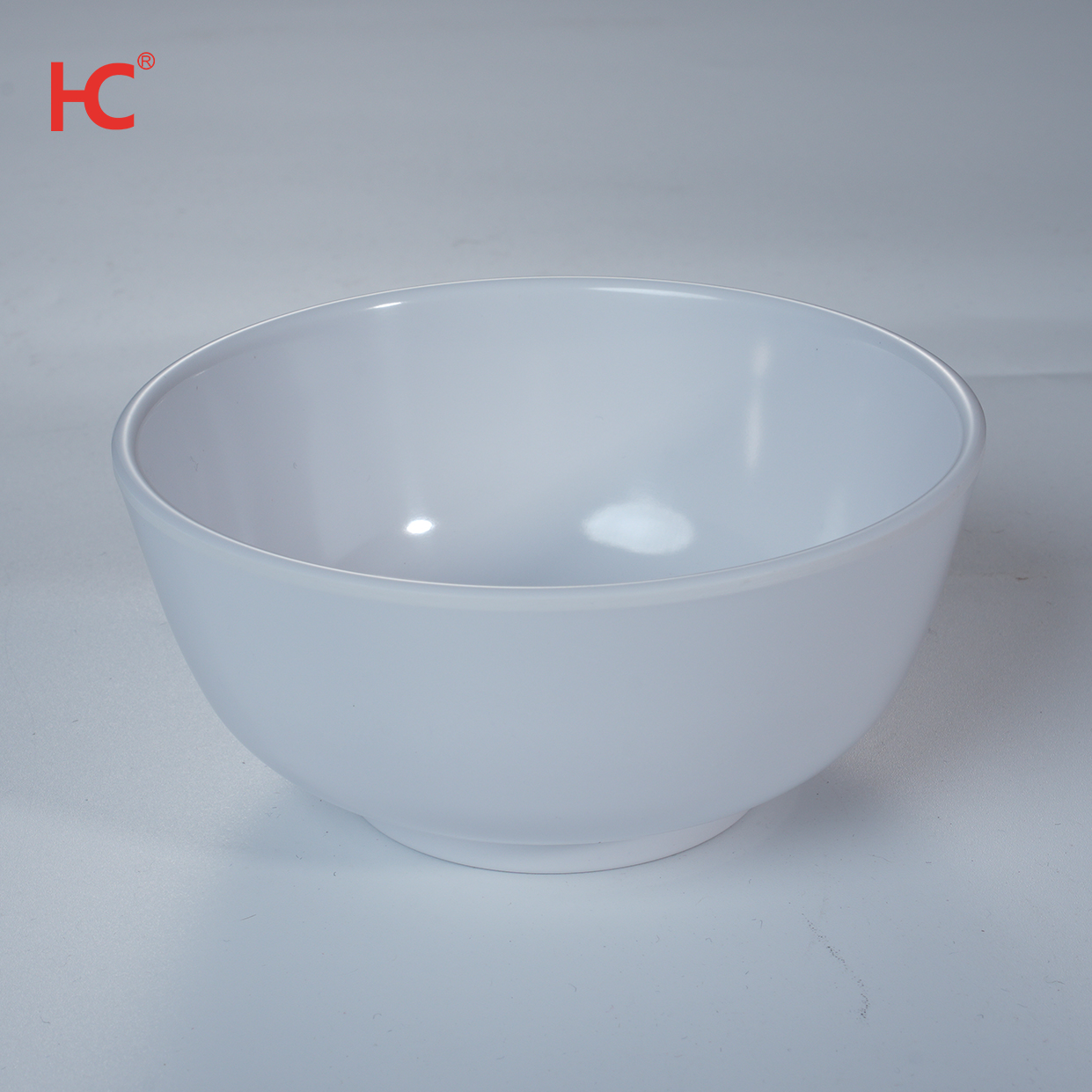 Factory wholesale white round plastic 4.5'' rice bowl food grade melamine tableware restaurant stocked unbreakable dinnerware