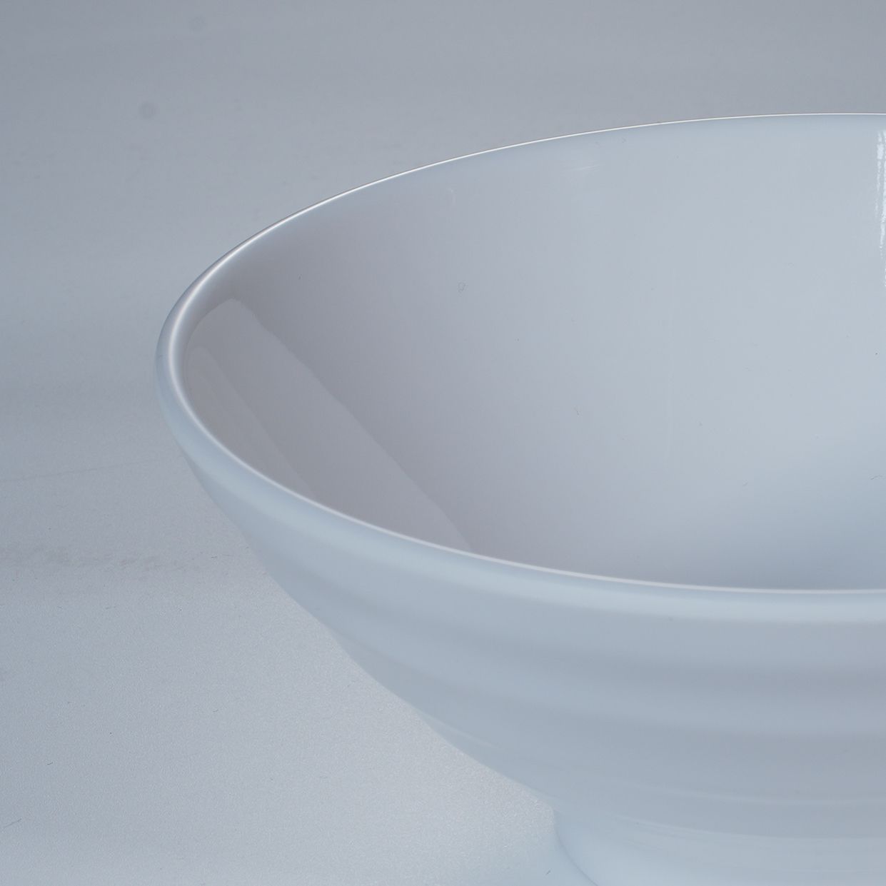 Cheap wholesale white round plastic 6.5''rice bowl eco-friendly melamine tableware restaurant use stocked unbreakable dinnerware