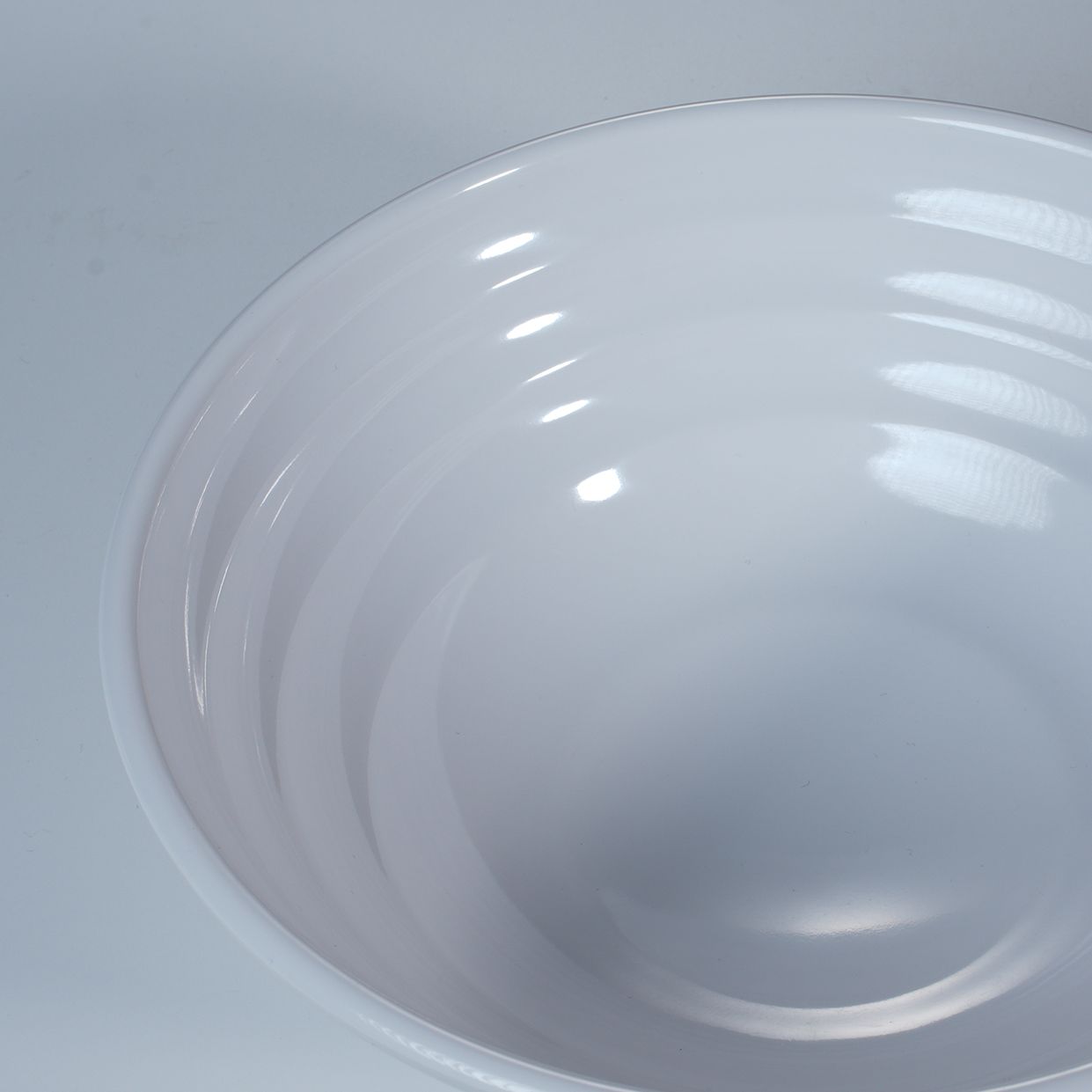 Wholesale white round plastic threaded 8'' rice bowl melamine tableware restaurant use stocked sustainable dinnerware