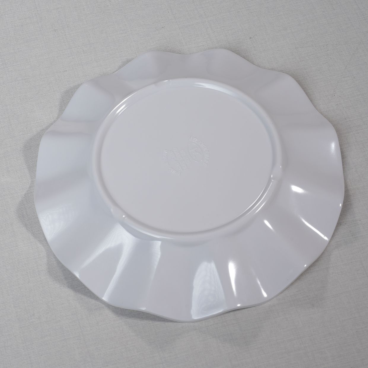 Unbreakable Melamine Dinnerware Sustainable round White Plain Plastic Plate for Parties Factory Original Dishes Plates