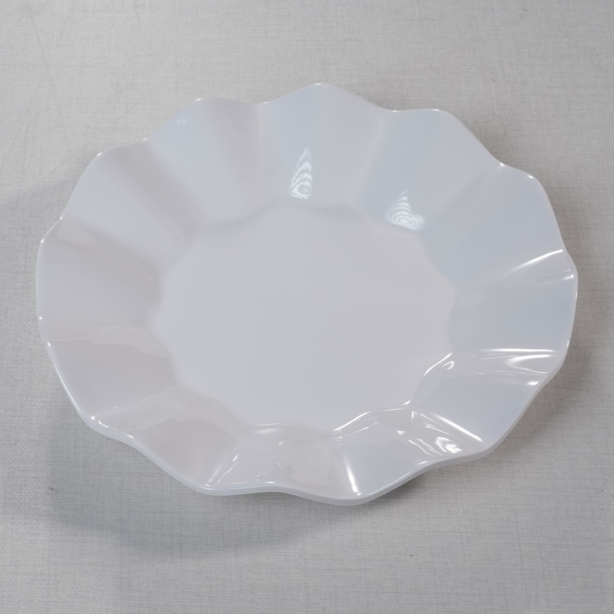 Unbreakable Melamine Dinnerware Sustainable round White Plain Plastic Plate for Parties Factory Original Dishes Plates