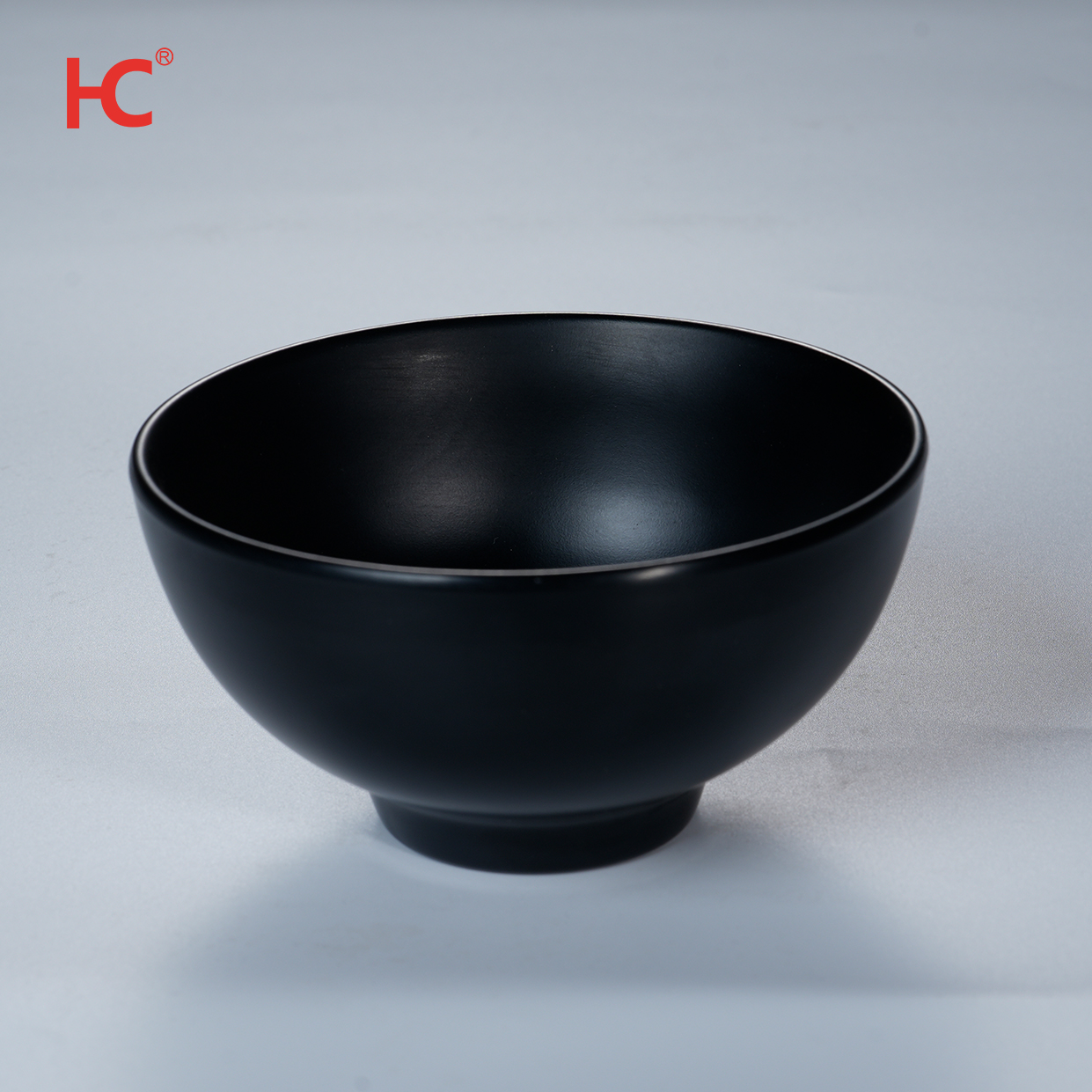 Wholesale Price Restaurant Frosted Thread Melamine Bowl Black Small Rice Soup Ramen Noodles Bowl Plastic Bowls