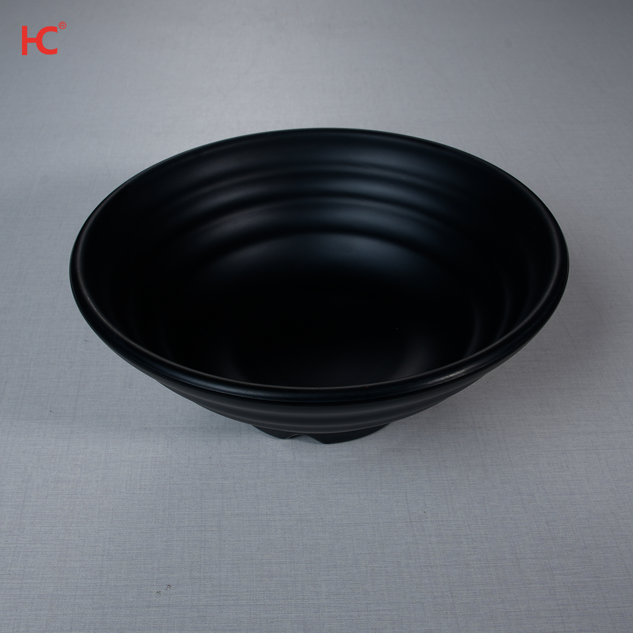 Factory High Quality 8.5' Melamine Dinnerware Japanese 100% melamine black color round bowl Stocked Wholesale