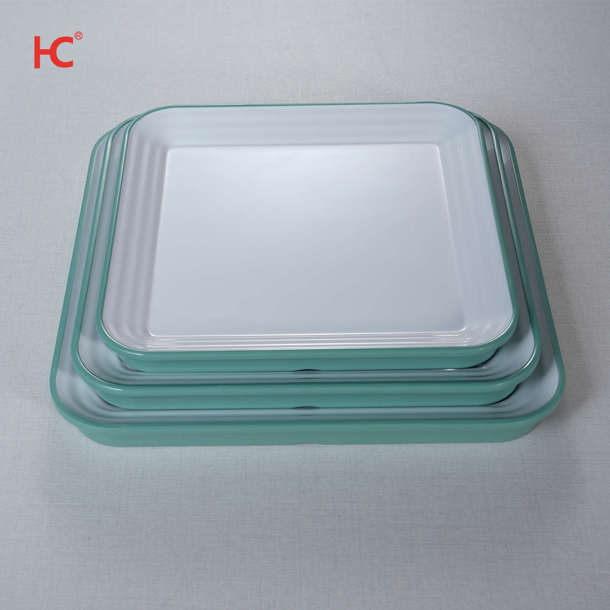 Factory High Quality 7" 8.8" 10'' 11''Nordic Melamine Dinnerware double color plate-Stocked Wholesale