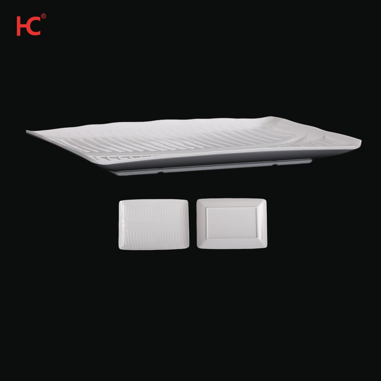 Wholesale price custom round plain white unbreakable plastic tableware melamine plates for restaurant