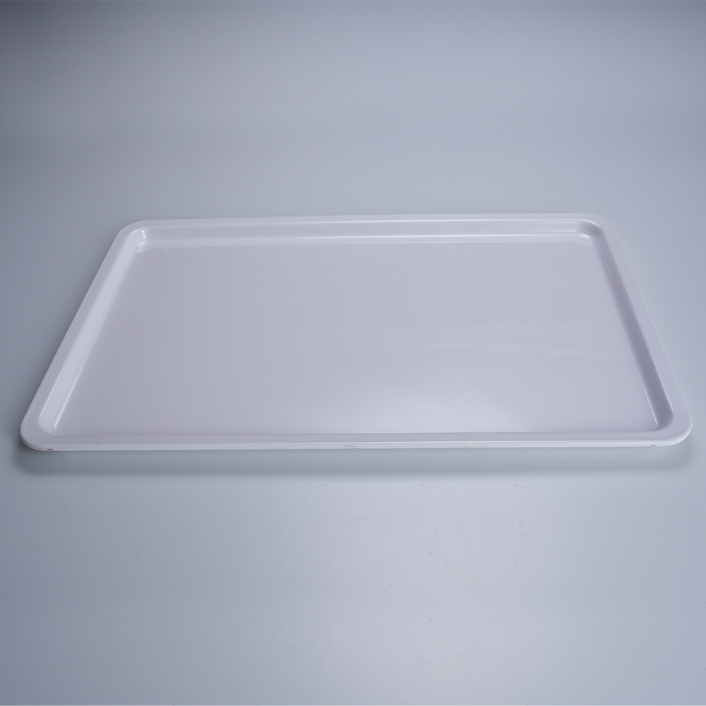 17-6221B customized deep tray fast food restaurant super cookwares making color ware board melamine tray rectangular plate