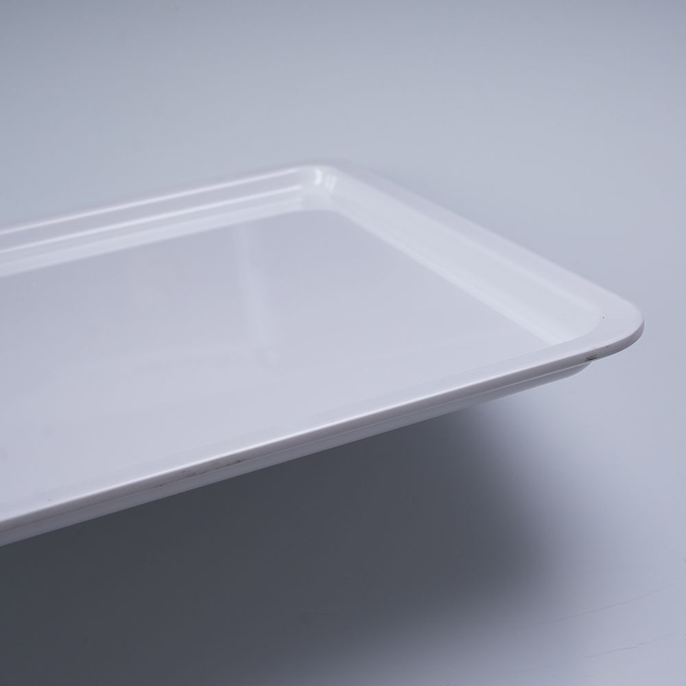 17-6221B customized deep tray fast food restaurant super cookwares making color ware board melamine tray rectangular plate