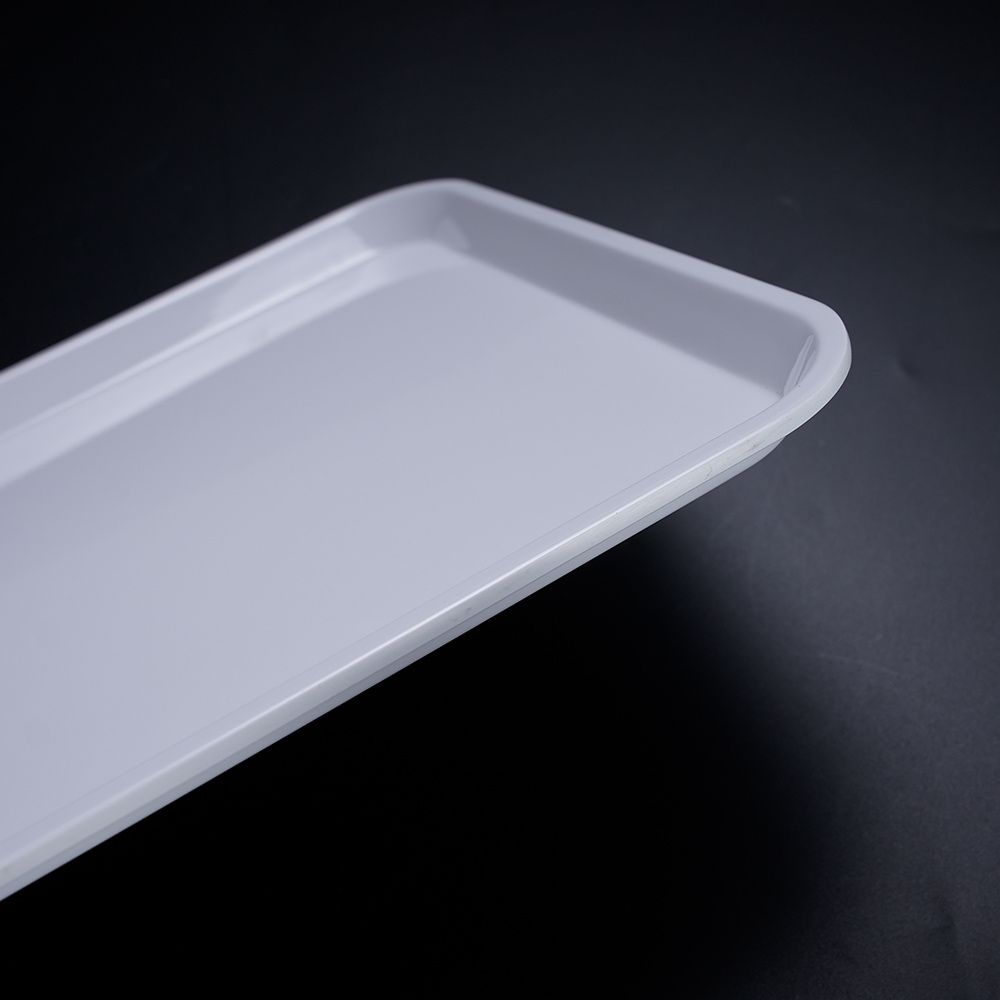 Customized Modern Plastic melamine Dinnerware A5 Melamine Luxury Service Tray Classic Food Rectangle restaurant