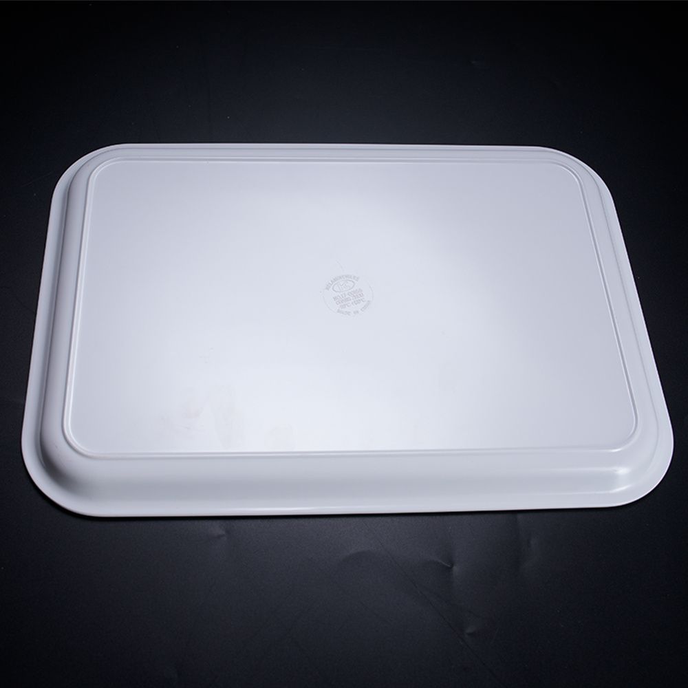 17-60155 customized tray fast food restaurant super cookwares making color ware board melamine Service tray rectangular plate