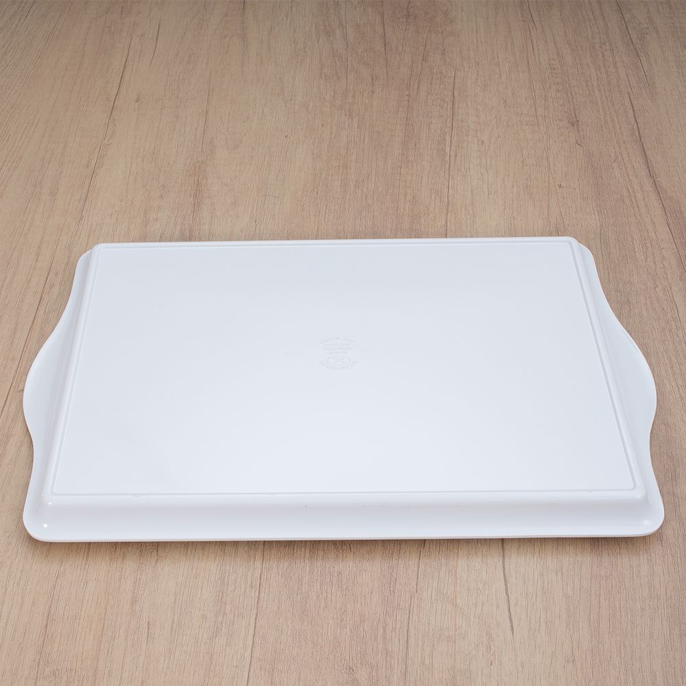 6415 factory wholesale restaurant use sustainable white Plastic 100% Melamine Tray high quality for Buffet Home Food Serving