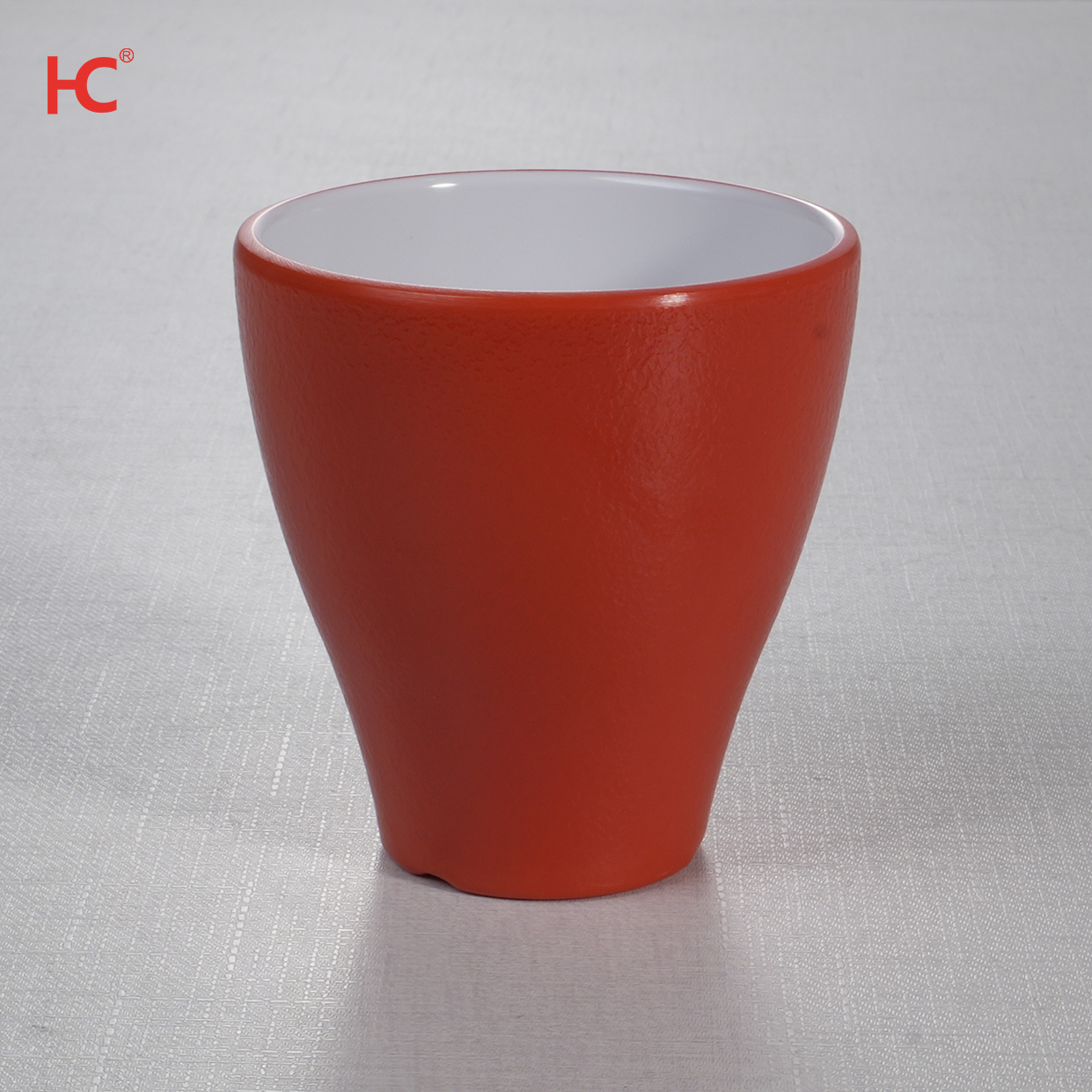 Custom Printed Chic Freestyle Two-Color Melamine Serving Dinner Cup and Plate Unbreakable Plastic for Restaurant Hotel Use