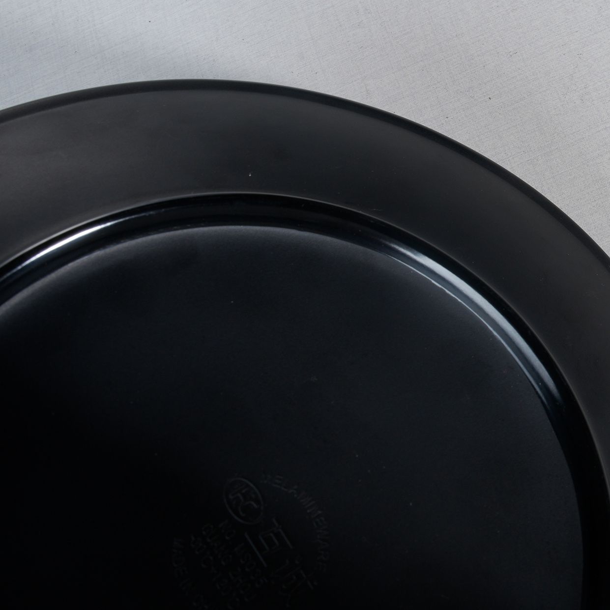 factory wholesale cheap matte black restaurant plates dinnerware new melamine plates dinnerware