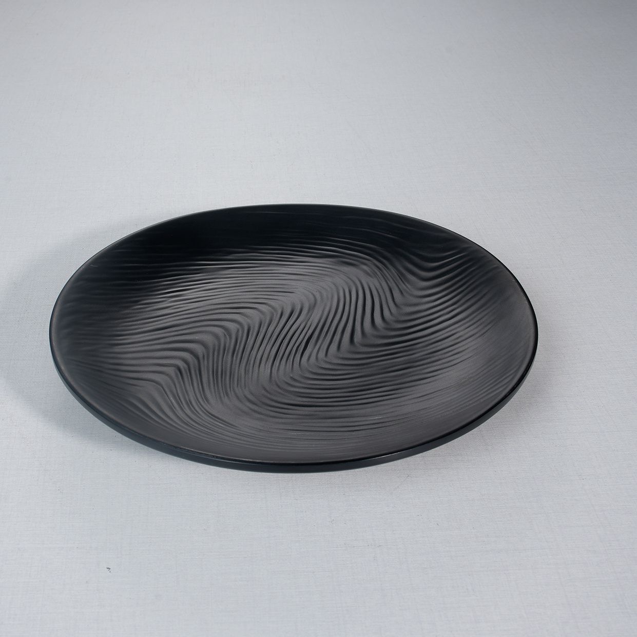 factory wholesale cheap matte black restaurant plates dinnerware new melamine plates dinnerware