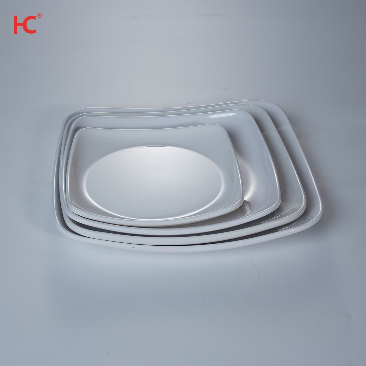 9062 Hucheng Factory customs white Rectangular Plate Disposable Biodegradable new design cheap Unbreakable Serving plate