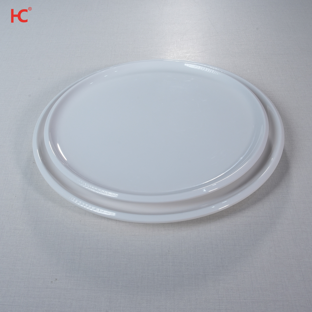 21105 Classic Design flat White 100% Melamine round Dinnerware Plate Set Customizable Factory Wholesale for Restaurant Parties