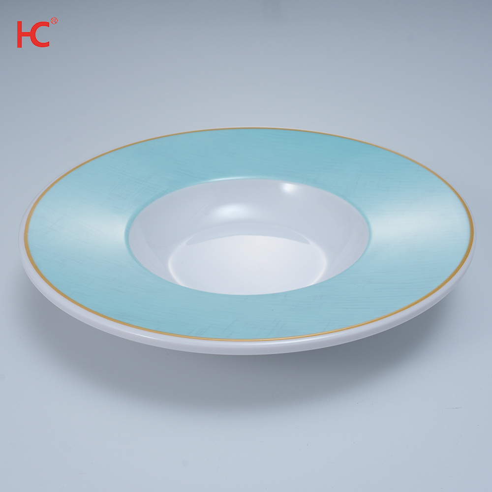 50010 Customizable Sustainable Korean Restaurant Dinnerware Set Plate Dish Made from Melamine Stocked Plastic Material