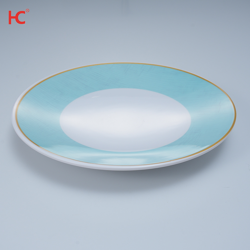 21116 Customizable Korean Plate Dinnerware Set Durable Melamine Dishes for Party Use Restaurant Stocked Plastic Material