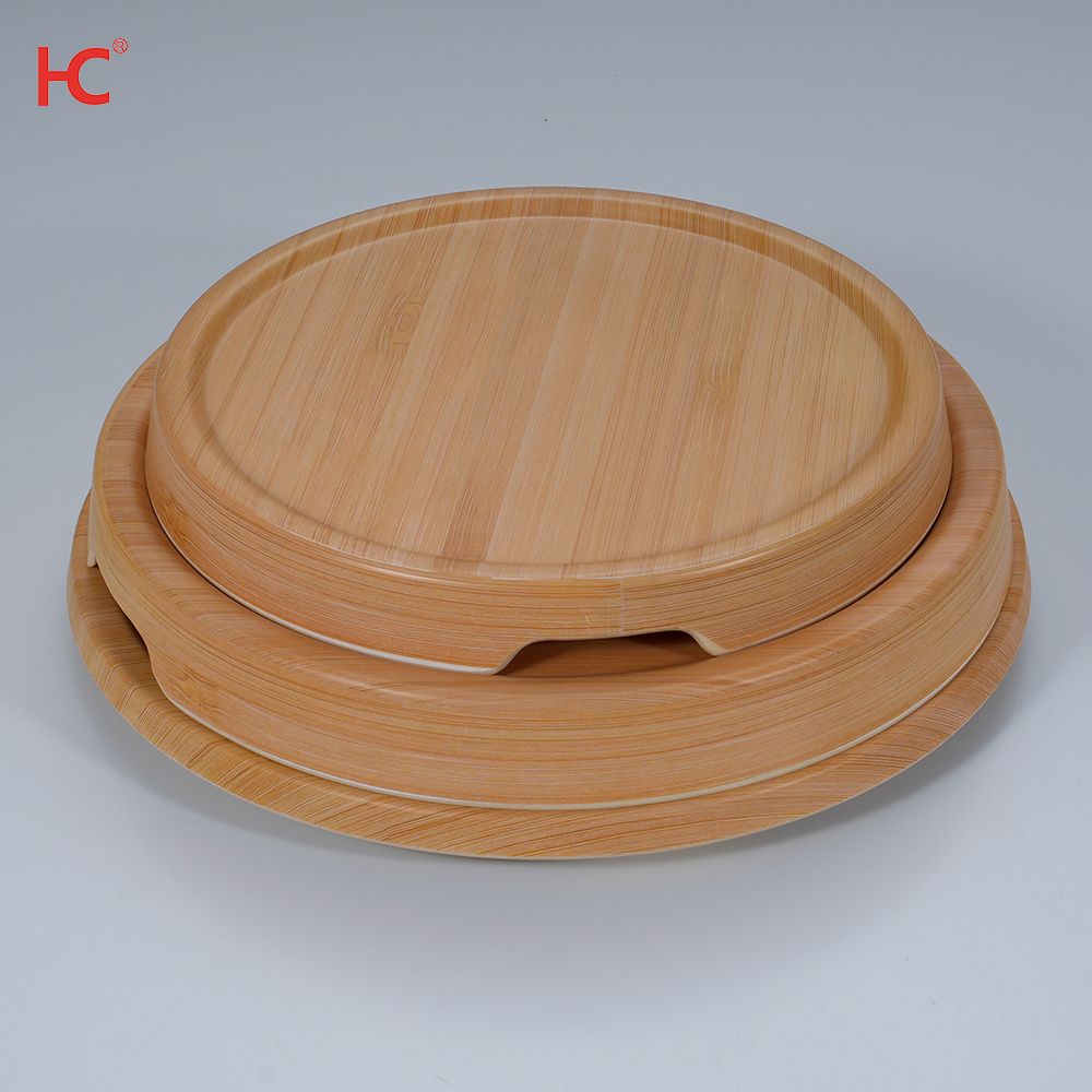 Durable Bamboo pattern Melamine Soup and Noodle Bowls Perfect for Buffets Restaurants and Everyday Use Reusable Tableware