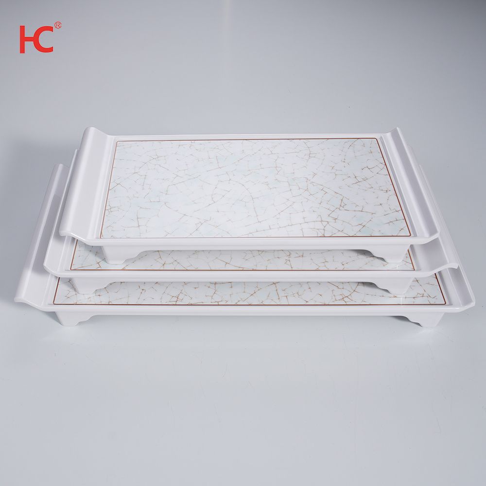 Customizable Melamine Dinnerware set Plate Plastic Tableware Dish cup bowl Jade porcelain style