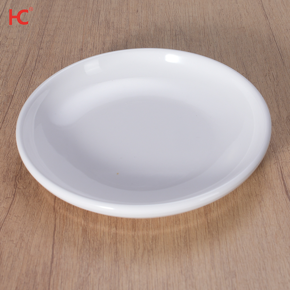 Factory wholesale melamine Dinnerware High Quality A5 or A8 round Plate Unbreakable Dipping sauce dish Small fruit platter