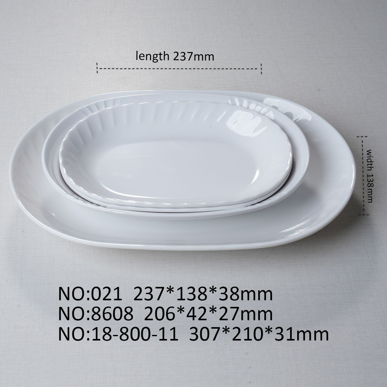 customizable Unbreakable Dinnerware High Quality A5 or A8 round oval Plate Unbreakable Dipping sauce dish Small fruit platter