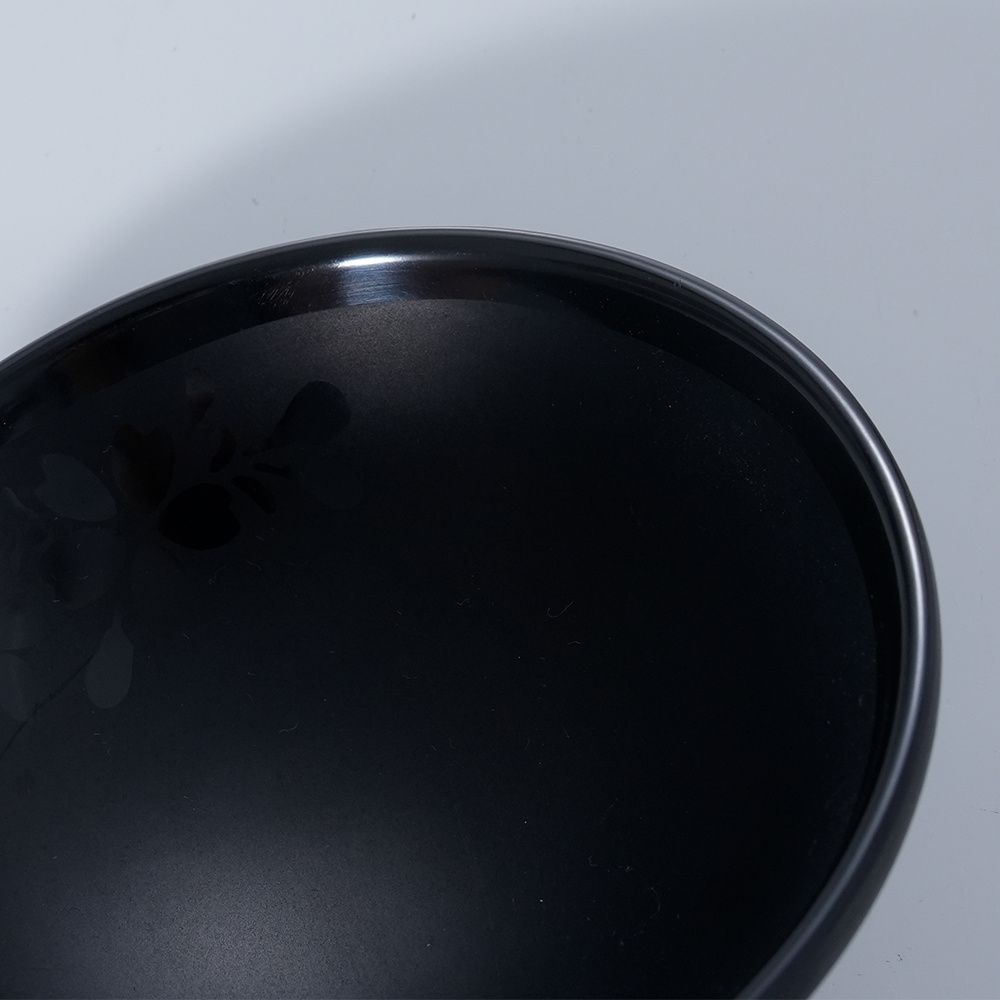 black Unbreakable High Quality A5 sakura Plate Unbreakable Dipping sauce dish Small fruit platter