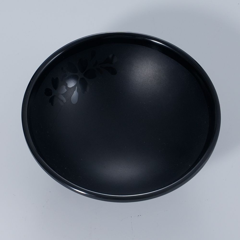 black Unbreakable High Quality A5 sakura Plate Unbreakable Dipping sauce dish Small fruit platter