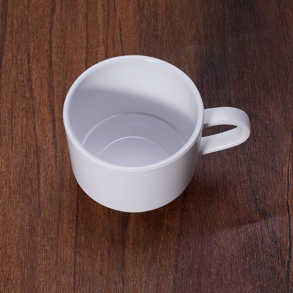 Round Plastic Restaurant Melamine Tea Cup Coffee Mug Cup with handle